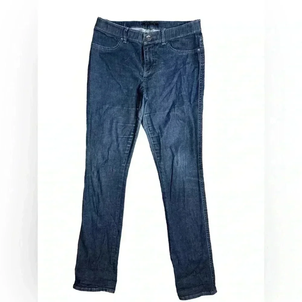 ELIE TAHARI Blue Denim Jeans Size 12 Stretch Cotton